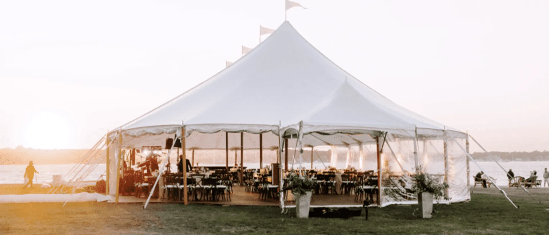 White Party tent rental NY Tri-State Area — Party Line Rentals