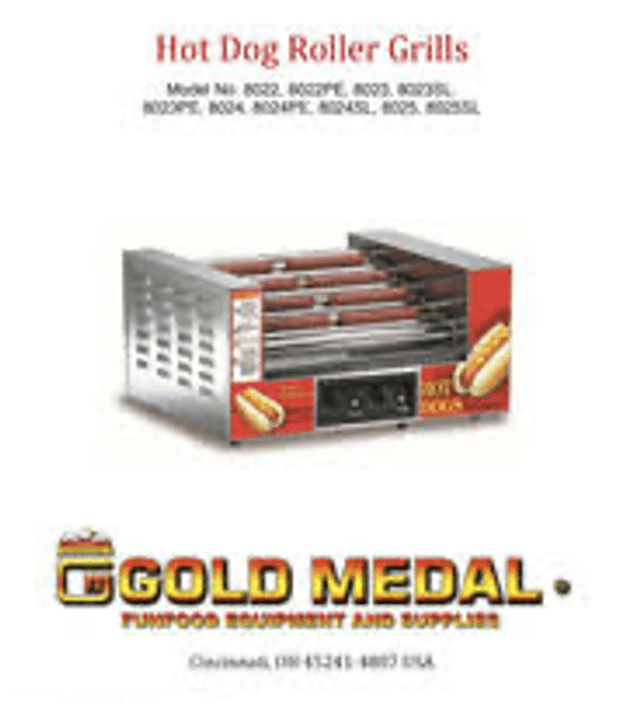Hot dog roller grill