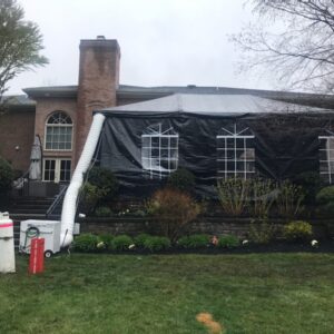 black tent