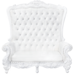 queen loveseat throne