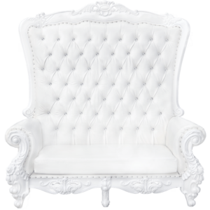 queen loveseat throne