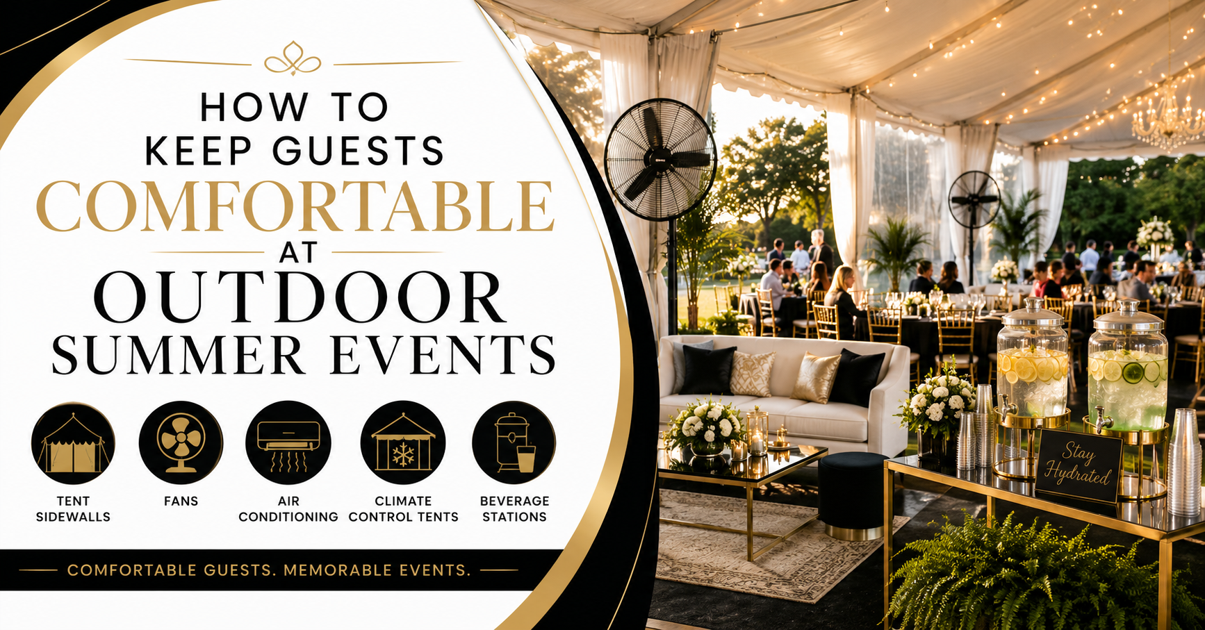 How to Keep Guests Comfortable at Outdoor Summer Events