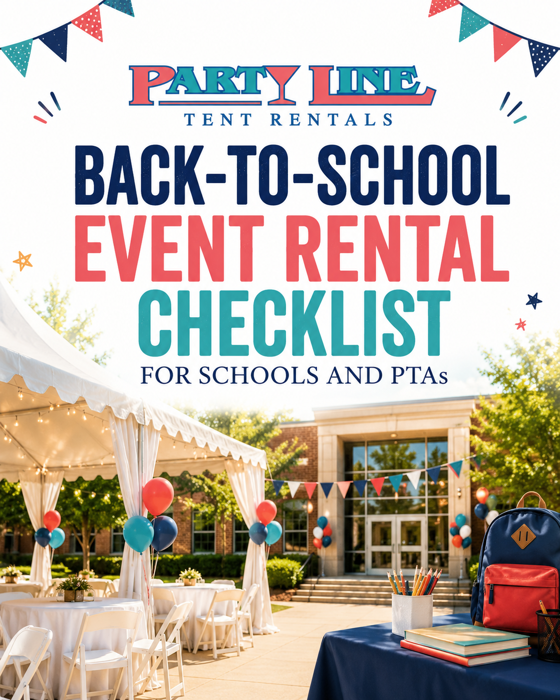 Back to School Event Rental Checklist for Schools and PTA